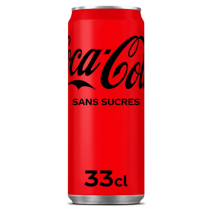 Coca-Cola Zero sans sucres boîte slim 30 x 33 cl