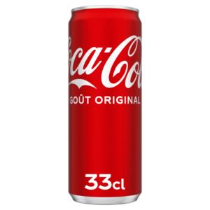 Coca-Cola goût original boîte slim 33 cl (24 par carton)