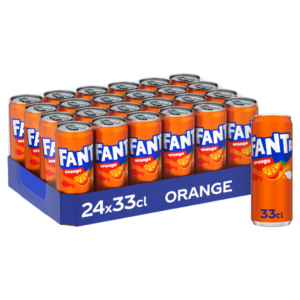 Fanta orange boîte slim 33 cl (24 par carton)