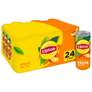 Lipton Ice Tea saveur Pêche boite slim 33 cl (24 par carton)