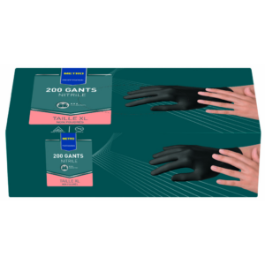 METRO PROFESSIONAL Gant nitrile noir taille XL x 200