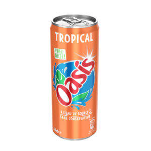 Oasis Tropical boîte slim 33 cl (24 par carton)