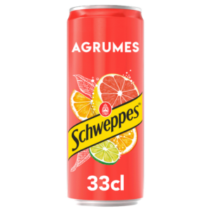 Schweppes Agrumes boîte slim 33 cl (24 par carton)
