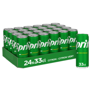 Sprite original boîte slim 33 cl (24 par carton)
