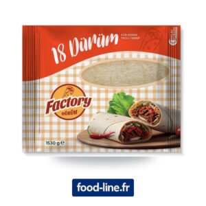 Tortillas / wraps Factory 90 g – Carton de 108 pièces (6 x 18)