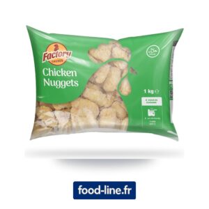 Nuggets de poulet Factory surgelés – Carton 5 x 1 kg