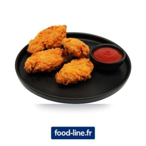 Ailes de poulet panées (Chicken Wings) Konspol surgelées – Carton 10 x 1 kg