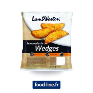 Frites Potato Wedges LambWeston (W01) avec peau surgelées – Carton 4 x 2,5 kg