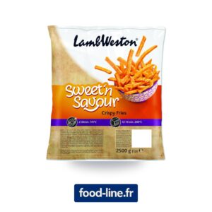 Frites de patate douce LambWeston surgelées – Carton 4 x 2,5 kg