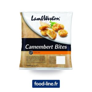 Apéritif camembert pané Camembert Bites LambWeston surgelé – Carton 4 x 2,5 kg