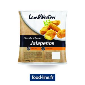Apéritif Cheddar Jalapeños LambWeston surgelé – Carton 4 x 2,5 kg