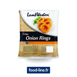Apéritif oignons rings Crispy Onion Rings LambWeston surgelé – Carton 4 x 2,5 kg