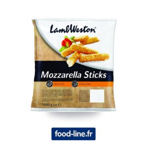 Apéritif bâtonnets de mozzarella Mozza Sticks LambWeston surgelé – Carton 4 x 2,5 kg