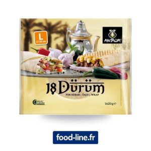Tortillas / wraps Antalya 30 cm 90 g – Carton de 108 pièces (6 x 18)