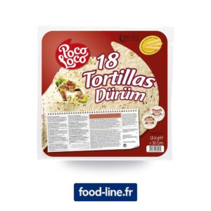 Tortillas / wraps Poco Loco 30 cm 100 g – Carton de 108 pièces (6 x 18)